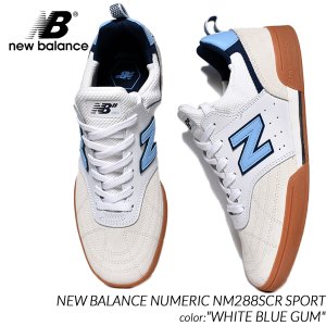 日本未発売 NEW BALANCE NUMERIC NM288SCR SPORT ”WHITE BLUE GUM” ニューバランス ヌメリック スニーカー ( 海外限定 白 ホワイト メンズ  )
