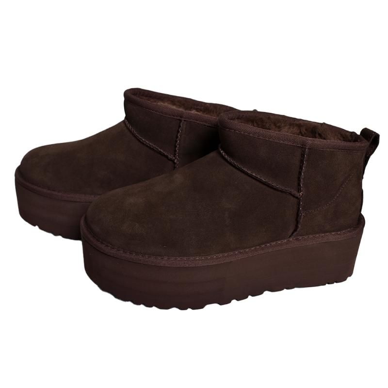 UGG WOMENS CLASSIC ULTRA MINI PLATFORM BURNT CEDAR アグ