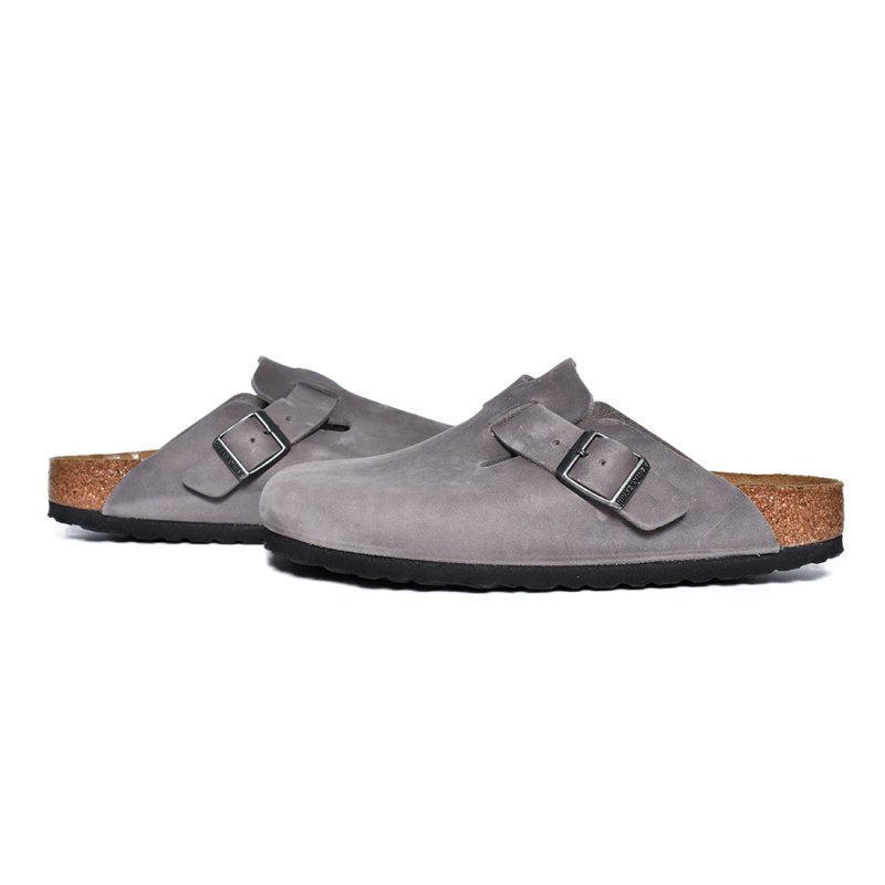 BIRKENSTOCK BOSTON Oiled Leather ( NARROW FIT ) IRON