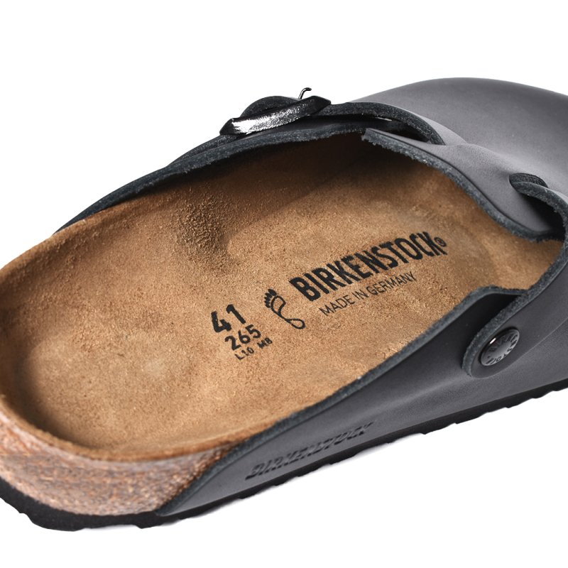 BIRKENSTOCK BOSTON Natural Leather ( REGULAR FIT ) BLACK ビルケンシュトック ボストン レザー  メンズ サンダル 黒 60191 - 海外限定 日本未発売 希少モデル スニーカー ショップ シューズ 大阪 北堀江 プレシャスプレイス【  IMPORT SHOES & CLOTHES SHOP PRECIOUS