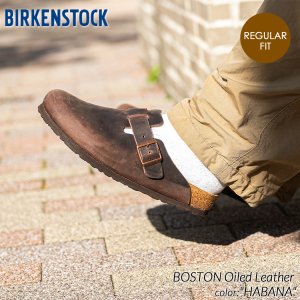 BIRKENSTOCK BOSTON Oiled Leather ( REGULAR FIT ) HABANA ビルケンシュトック ボストン オイルレザー メンズ サンダル 茶色 860131