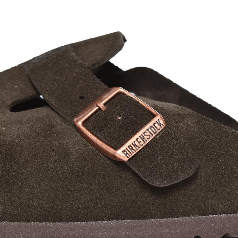 Boston Soft Footbed Suede Leather Mocha | BIRKENSTOCK