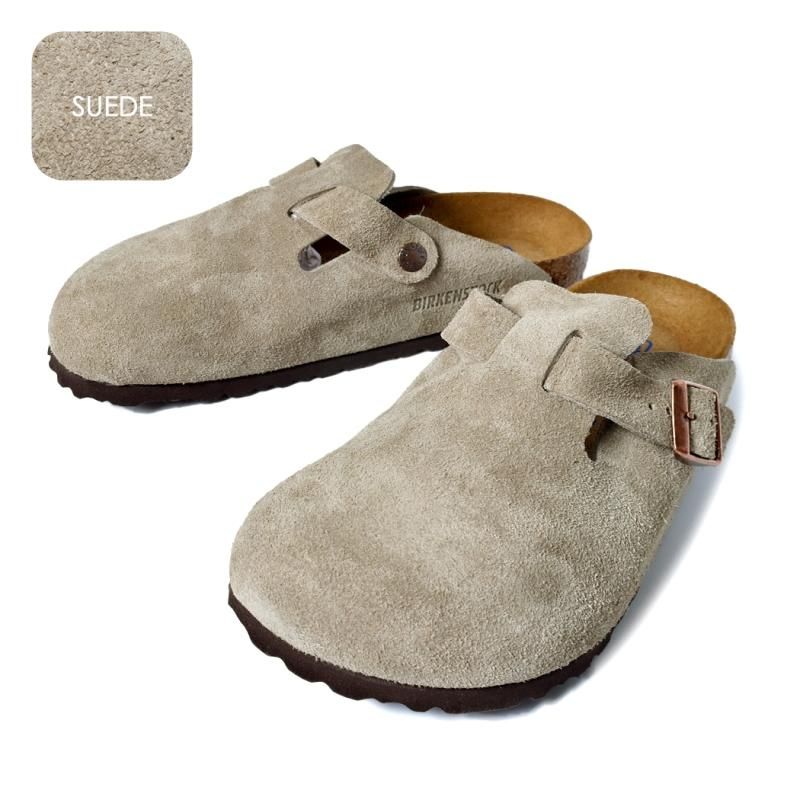 BIRKENSTOCK BOSTON SUEDE ( REGULAR FIT ) TAUPE ビルケンシュトック