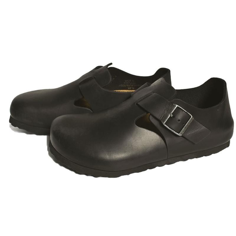 BIRKENSTOCK LONDON Oiled Leather ( NARROW FIT ) BLACK ӥ륱󥷥ȥå ɥ 쥶 塼 ǥ ٥ 166543