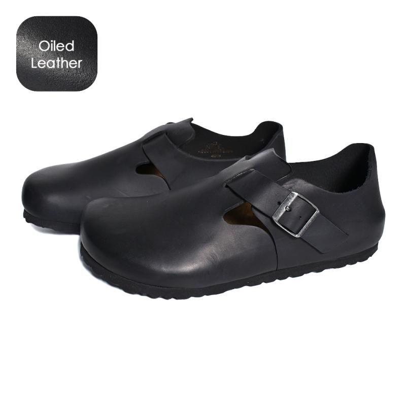 BIRKENSTOCK LONDON Oiled Leather ( REGULAR FIT ) BLACK