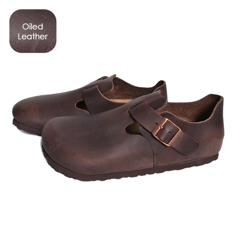 BIRKENSTOCK LONDON Oiled Leather ( REGULAR FIT ) HABANA