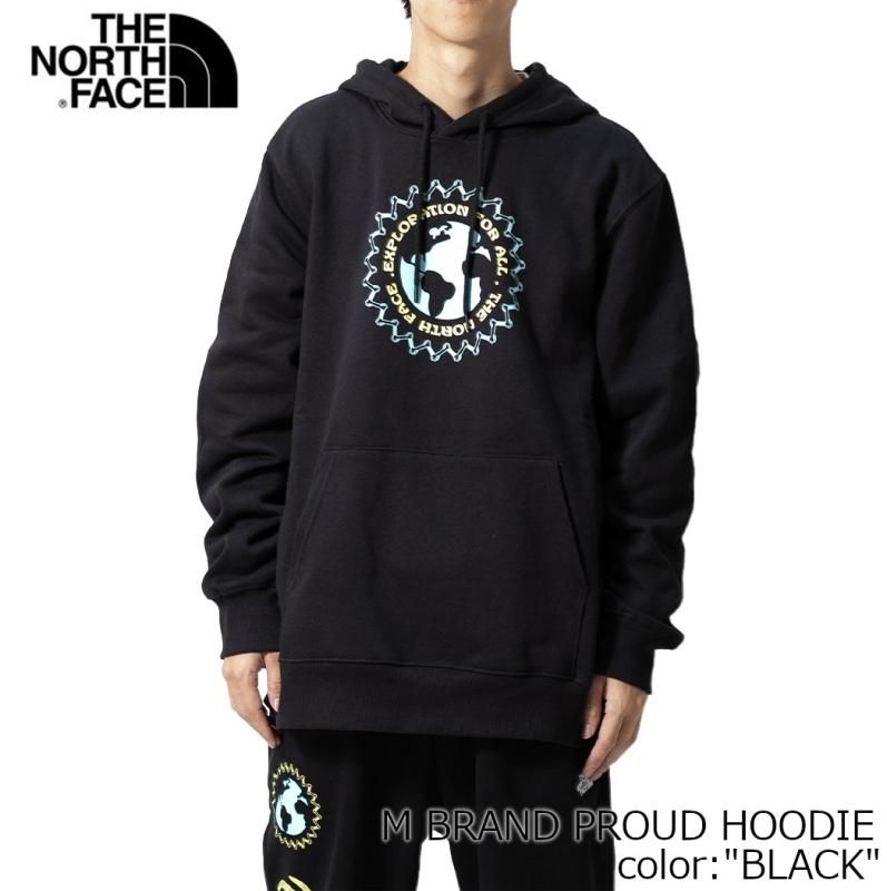 ̤ȯ The North Face M BRAND PROUD HOODIE BLACK  Ρե աǥ ѡ (   NF0A8121OBT1 )