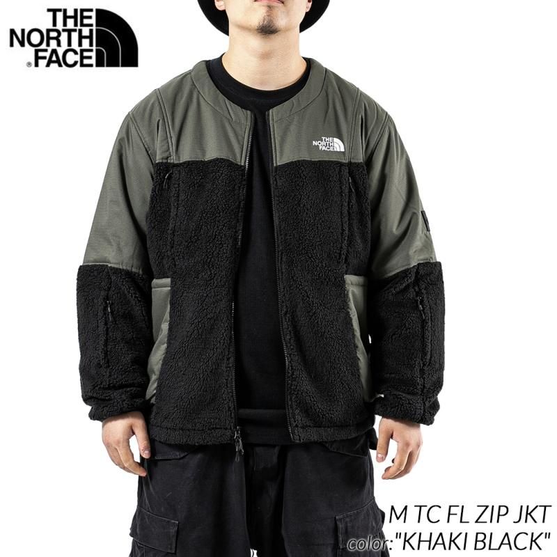 海外限定 THE NORTH FACE M TC FL ZIP JKT KHAKI BLACK ザ