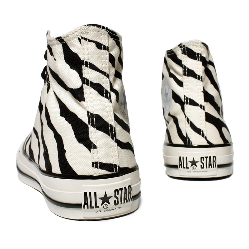 CONVERSE ALL STAR US ZEBRA HI WHITE コンバース オールスター ゼブラ ハイ スニーカー ( 白 黒 BLACK  アニマル 31310920 ) - 海外限定 日本未発売 希少モデル スニーカー ショップ シューズ 大阪 北堀江 プレシャスプレイス【 IMPORT  SHOES &