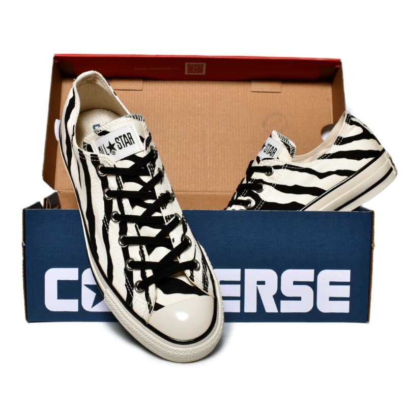 CONVERSE ALL STAR US ZEBRA OX WHITE コンバース オールスター ゼブラ ロー スニーカー ( 白 黒 BLACK  アニマル 31310950 ) - 海外限定 日本未発売 希少モデル スニーカー ショップ シューズ 大阪 北堀江 プレシャスプレイス【 IMPORT  SHOES &