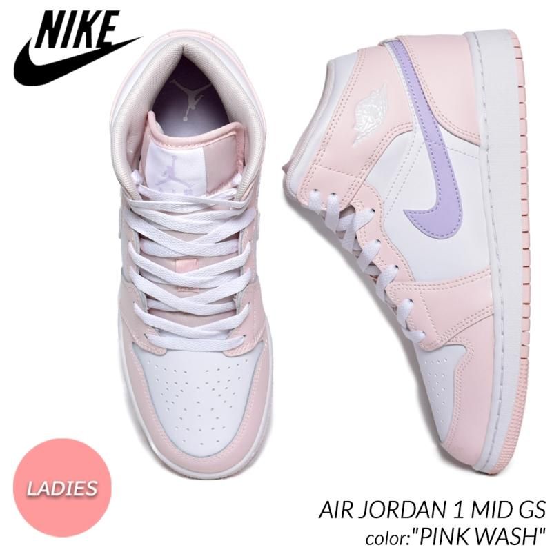 海外限定 NIKE AIR JORDAN 1 MID GS PINK WASH ナイキ エアジョーダン ミッド スニーカー ( 日本未発売 ピンク  レディース ウィメンズ FD8780-601 ) - 海外限定 日本未発売 希少モデル スニーカー ショップ シューズ 大阪 北堀江  プレシャスプレイス【 IMPORT SHOES