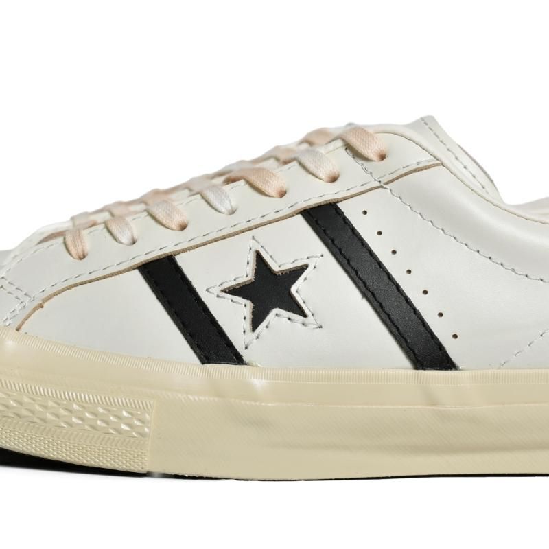 コンバース スター & バーズ US レザー ホワイト ブラック 白 黒 CONVERSE STAR&BARS US LEATHER 
