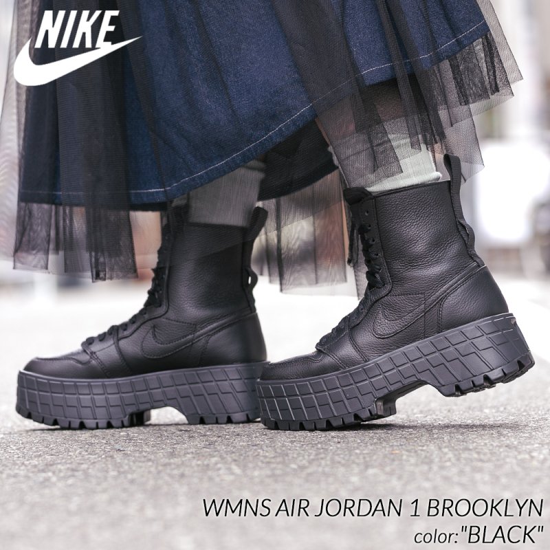 ナイキコーデNike WMNS Air Jordan 1BrooklynBlack 24.5