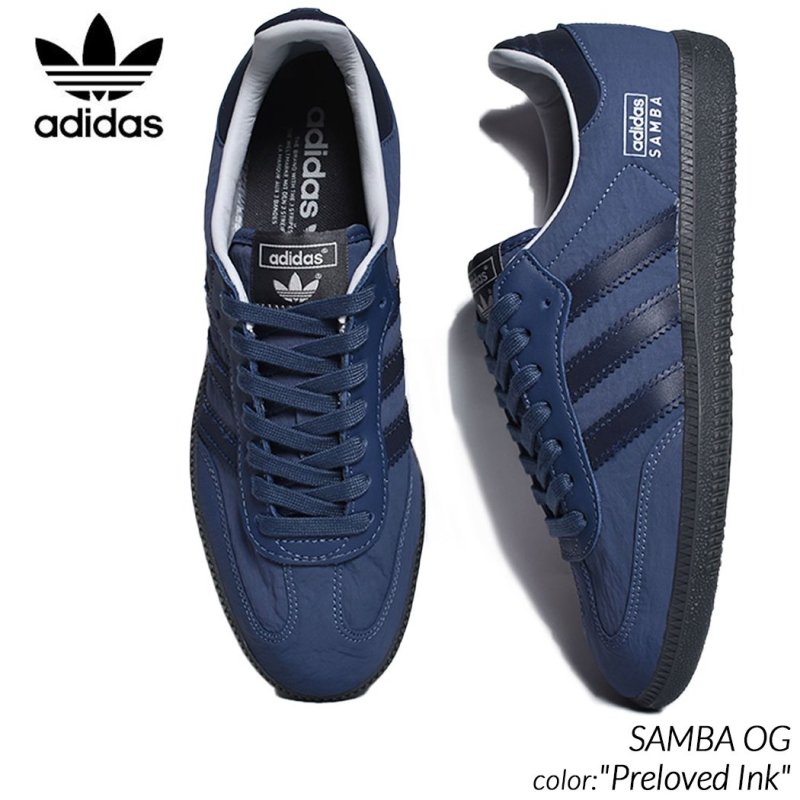 adidas SAMBA OG “Preloved Ink” アディダス サンバ スニーカー ( 紺 ネイビー ナイロン ガムソール メンズ  レディース ウィメンズ IG6169 ) - 海外限定 日本未発売 希少モデル スニーカー ショップ シューズ 大阪 北堀江 プレシャスプレイス【  IMPORT SHOES & CLOTHES