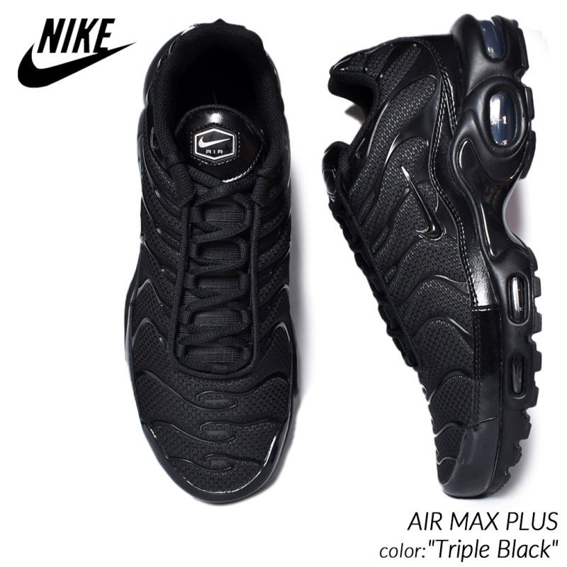 新品未使用Nike Air Max Plus Triple Black マップラ
