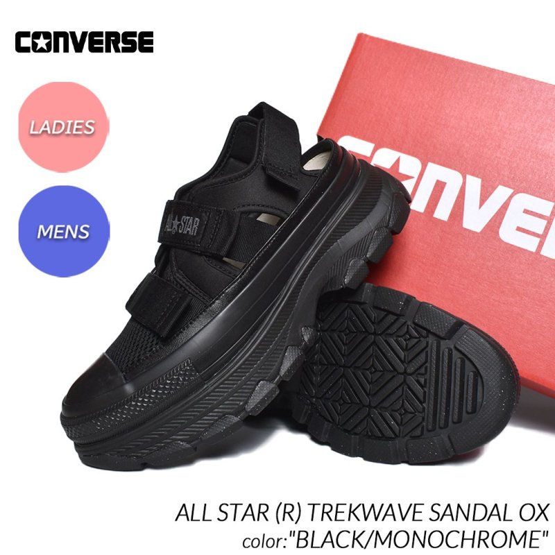 CONVERSE ALL STAR (R) TREKWAVE SANDAL OX BLACK/MONOCHROME コンバース オールスター  トレックウェーブ サンダル スニーカー 31310821 - 海外限定 日本未発売 希少モデル スニーカー ショップ シューズ 大阪 北堀江  プレシャスプレイス【 IMPORT SHOES & CLOTHES SHOP ...