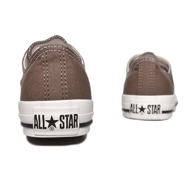国内配送 CONVERSE ALL STAR WASHED CANVAS OX DARK TAUPE CONVERSE】 コンバース AS WASHEDCANVAS OX オールスター