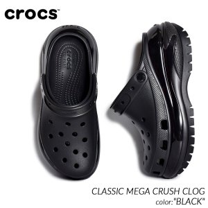 crocs CLASSIC MEGA CRUSH CLOG BLACK å 饷å ᥬ å å  饤 ǥ   ֥å 207988-001