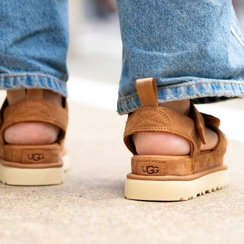 UGG アグ Goldenstar ゴールデンスター Chestnut 22 Amazon | [アグ] ストラップサンダル ゴールデンスター