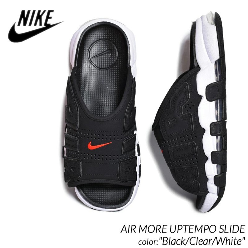 Nike Air More Uptempo Slide Black モアテンファッション