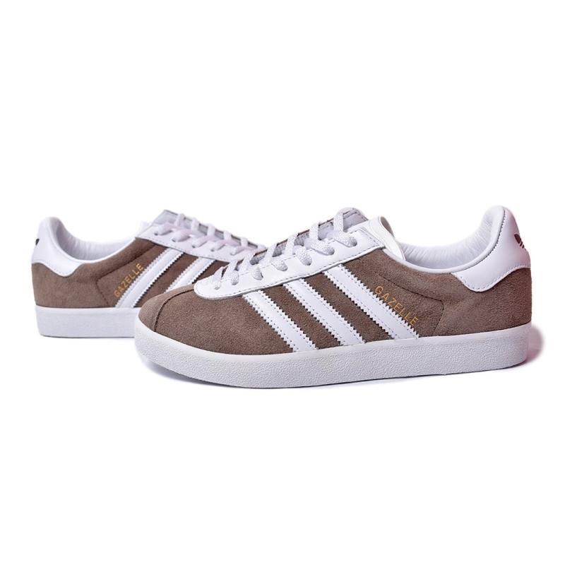 adidas GAZELLE 85 ブラウン／ホワイト adidas GAZELLE 85 PRELOVEDBROWN/CHALKWHITE/WONDERWHITE