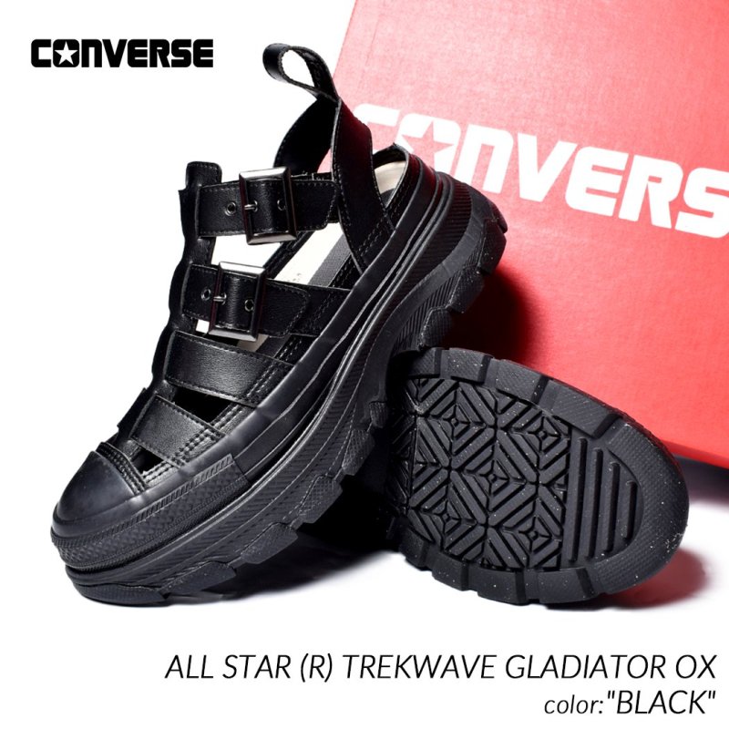 CONVERSE ALL STAR (R) TREKWAVE GLADIATOR OX BLACK コンバース ...