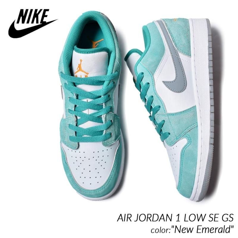 NIKE AIR JORDAN 1 LOW SE GS New Emerald ナイキ エア ジョーダン ロー スニーカー エメラルド 緑 グリーン  レディース ウィメンズ DO8244-301 - 海外限定 日本未発売 希少モデル スニーカー ショップ シューズ 大阪 北堀江 プレシャスプレイス【  IMPORT SHOES