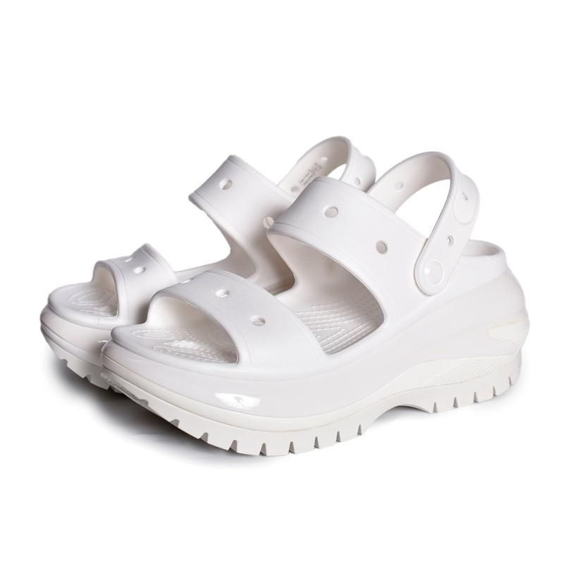 crocs CLASSIC MEGA CRUSH SANDAL WHITE å 饷å ᥬ å  饤 ǥ   ۥ磻 207989-100