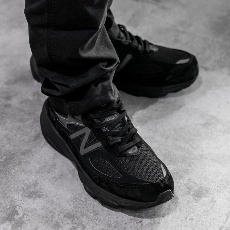 NEW BALANCE made in USA U990BB6 Triple Black ニューバランス スニーカー ( 黒 ブラック トリプル ブラック 2E 992 993 メンズ ) - 海外限定 日本未発売 希少モデル スニーカー ショップ シューズ 大阪 北堀江 プレシャスプレイス【  IMPORT SHOES u0026