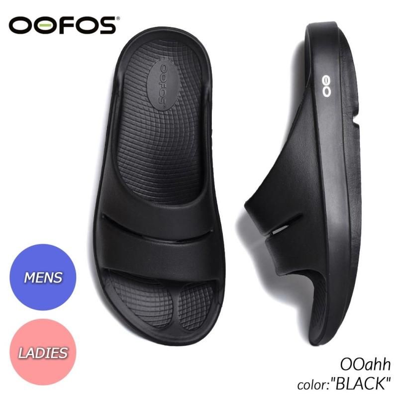 OOFOS OOahh BLACK ウーフォス ウーアー サンダル ( SANDAL スライド SLIDE 黒 ブラック リカバリーサンダル  メンズ レディース 2000020050211 ) - 海外限定 日本未発売 希少モデル スニーカー ショップ シューズ 大阪 北堀江  プレシャスプレイス【 IMPORT SHOES ...