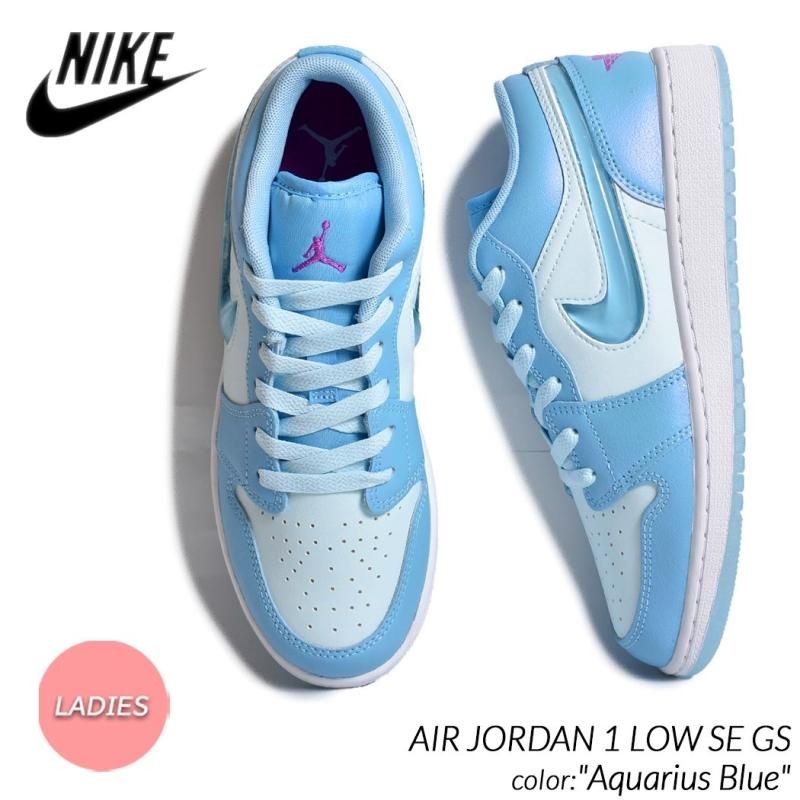 NIKE AIR JORDAN 1 LOW SE GS Aquarius Blue FN7366 400 IMPORT SHOES