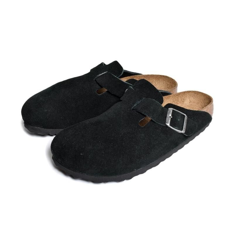 BIRKENSTOCK BOSTON SOFT FOOTBED SUEDE ( NARROW FIT ) BLACK ӥ륱󥷥ȥåܥȥ󥹥ɥǥ 1027067