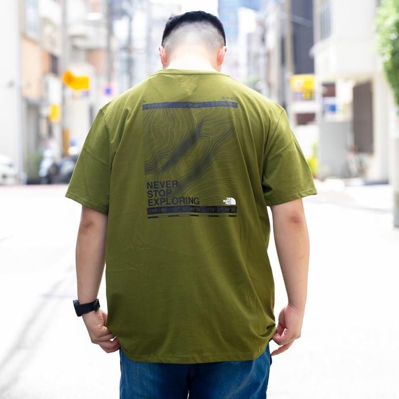  THE NORTH FACE M FOUNDATION MOUNTAIN LINES GRAPHIC TEE GREEN  Ρե T ̤ȯ NF0A8830PIB
