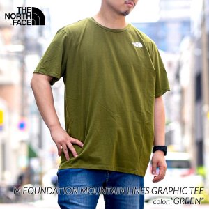  THE NORTH FACE M FOUNDATION MOUNTAIN LINES GRAPHIC TEE GREEN  Ρե T ̤ȯ NF0A8830PIB