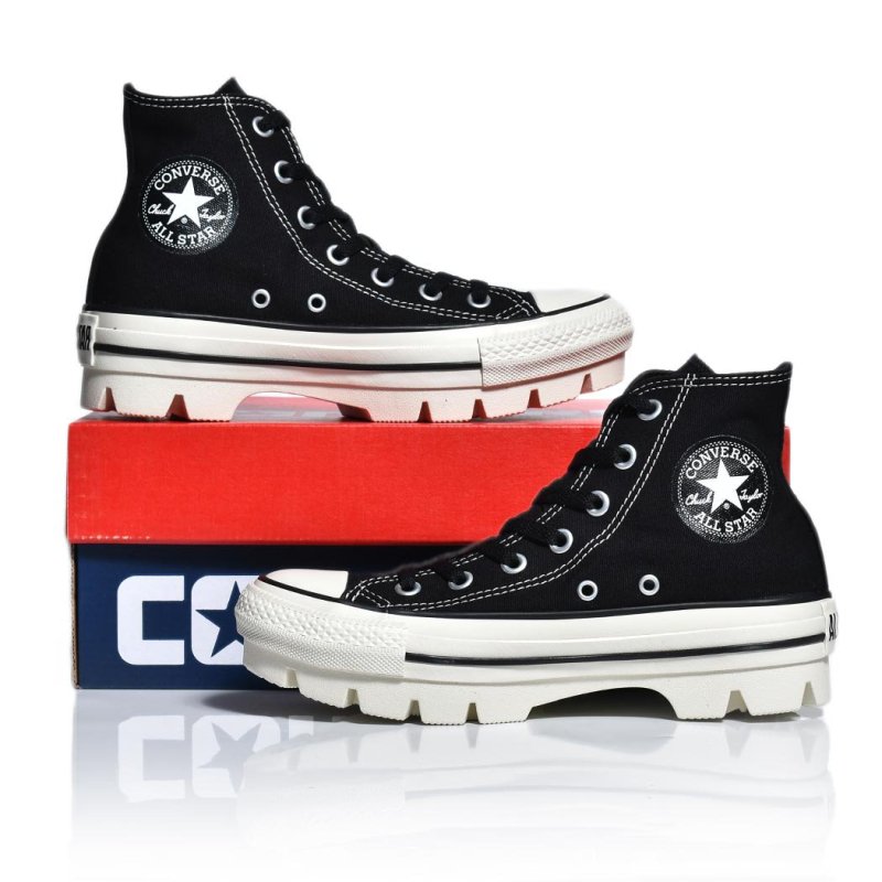 CONVERSE ALL STAR CHUNK HI BLACK コンバース オールスター チャンク ハイ スニーカー ( 厚底 黒 ブラック 白  ホワイト 31312731 ) - 海外限定 日本未発売 希少モデル スニーカー ショップ シューズ 大阪 北堀江 プレシャスプレイス【 IMPORT  SHOES &