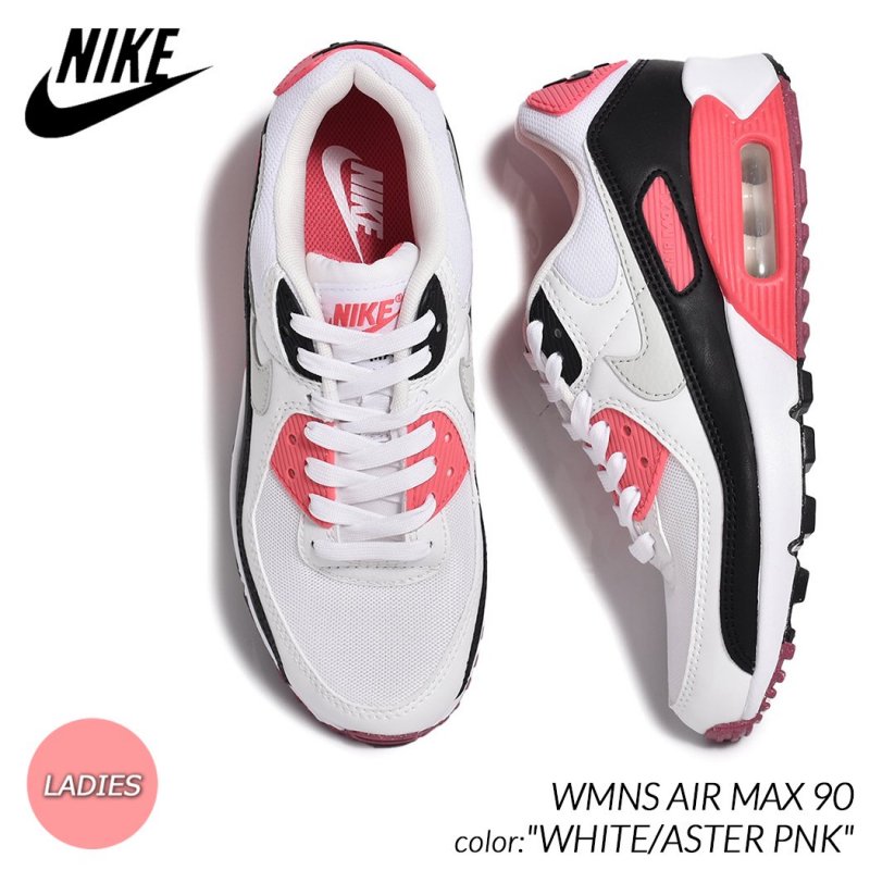 Nike air max 90 white and pink on sale