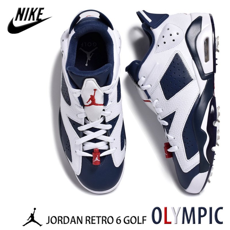 NIKE JORDAN RETRO 6 GOLF “Olympic” ナイキ ジョーダン レトロ ゴルフ スニーカー ( オリンピック 紺 ネイビー  ゴルフシューズ DV1376-101 ) - 海外限定 日本未発売 希少モデル スニーカー ショップ シューズ 大阪 北堀江 プレシャスプレイス【  ...