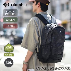 Columbia PANACEA 30L BACK PACK BLACK GREEN BLACKPATTERN RED ӥ ѥʡ Хå PU8709