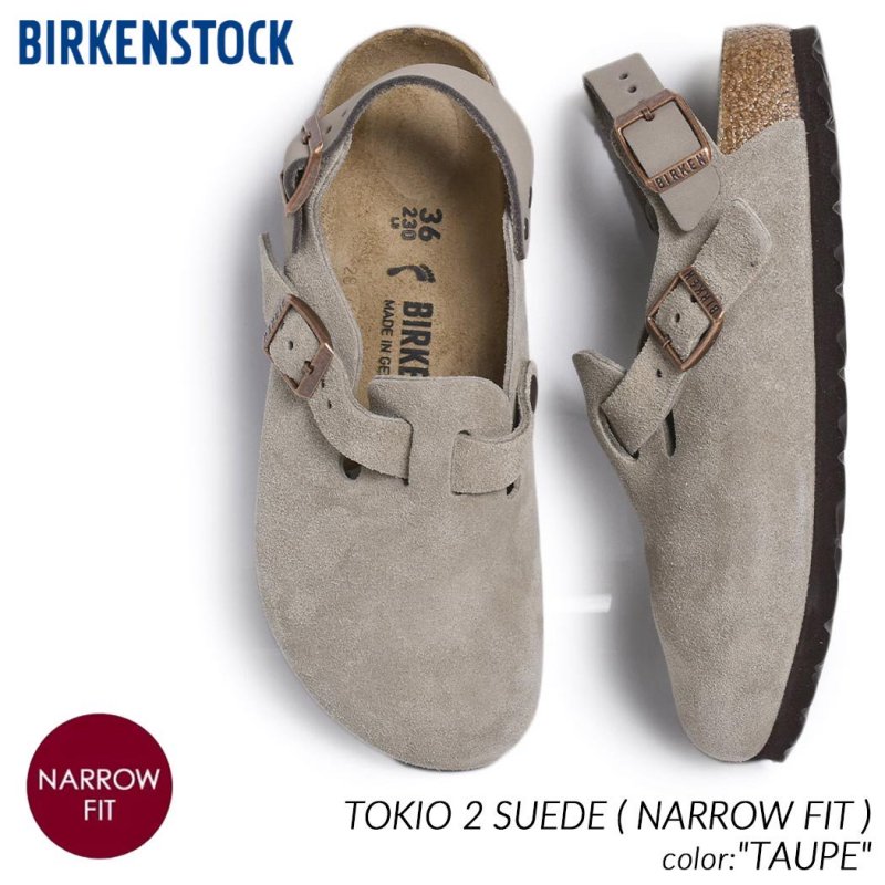 BIRKENSTOCK TOKIO 2 SUEDE ( NARROW FIT ) TAUPE ビルケンシュトック トキオ スエード レディース  サンダル トープ BOSTON ボストン 1028323 - 海外限定 日本未発売 希少モデル スニーカー ショップ シューズ 大阪 北堀江 ...