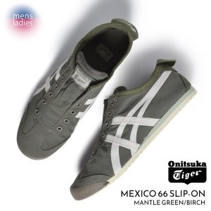 Onitsuka Tiger MEXICO 66 SLIP-ON MANTLE GREEN/BIRCH ˥ĥ ᥭ åݥ ˡ  ǥ 1183B603-301