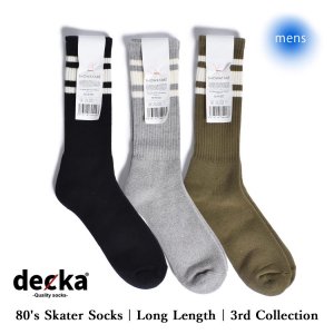 ڥ󥺡decka -quality socks- 80's Skater Socks Long Length 3rd Collection ǥ  å  SW-11-3