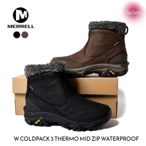 MERRELL W COLDPACK 3 THERMO MID ZIP WATERPROOF BLACK CINNAMON   ɥѥå ֡ J037396 J037398