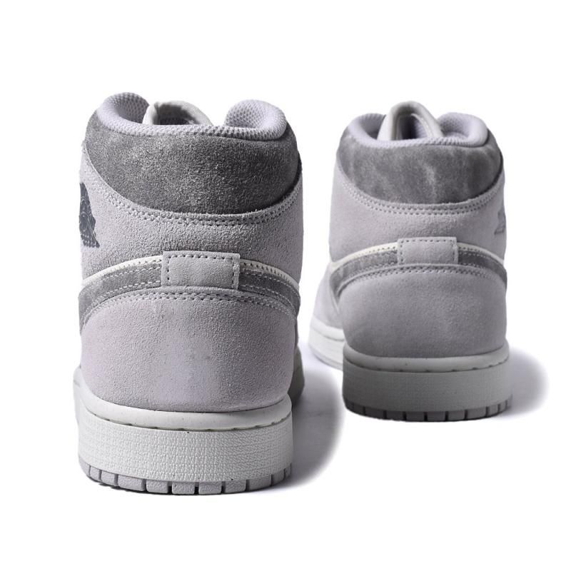 Air Jordan Mid グレー/ネイビー　22.5 NIKE公式】エア ジョーダン 1 MID SE ウィメンズシューズ