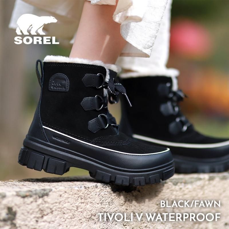 【新品未使用品】SOREL CARIBOU ブラック/グレー 女性用ブーツ SOREL / ソレル - 海外限定 日本未発売 希少モデル スニーカー