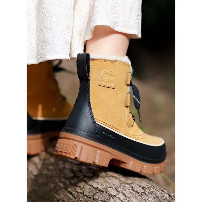 セール！SOREL ブーツ ベージュ/黒 SOREL TIVOLI V WATERPROOF 