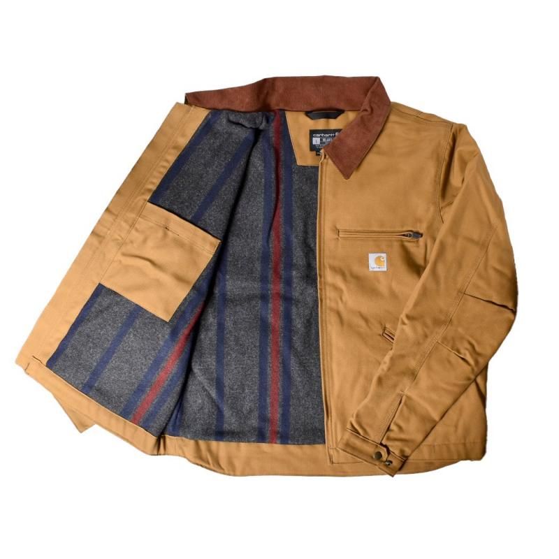 CARHARTT Relaxed Fit Duck Blanket Linted Detroit Jaket 