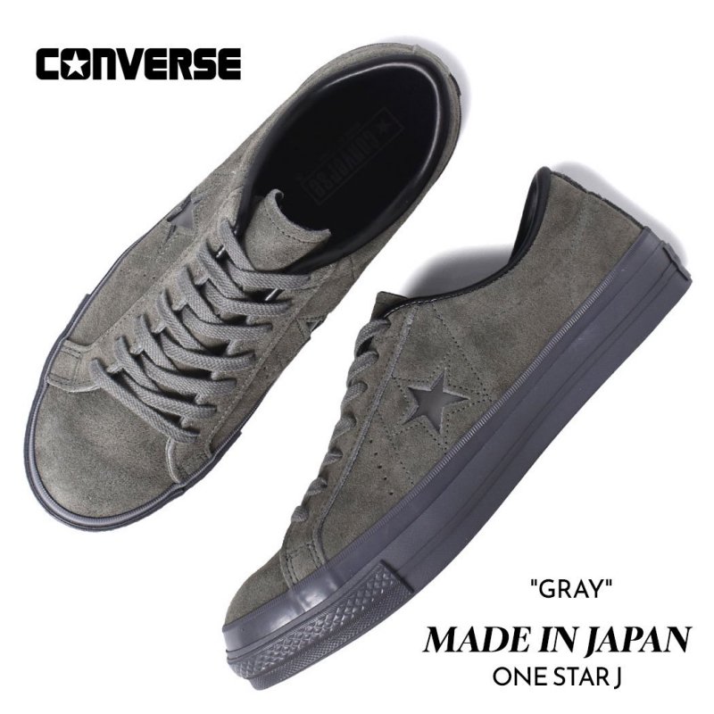 CONVERSE <br> ONE STAR J SUEDE <br> GRAY<br> 35200800 <br> コンバース <br> ワンスター  ジャパン