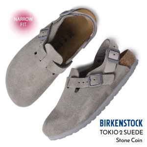 BIRKENSTOCK TOKIO 2 SUEDE ( NARROW FIT ) Stone Coin ӥ륱󥷥ȥå ȥ  ǥ  ܥȥ 1028329