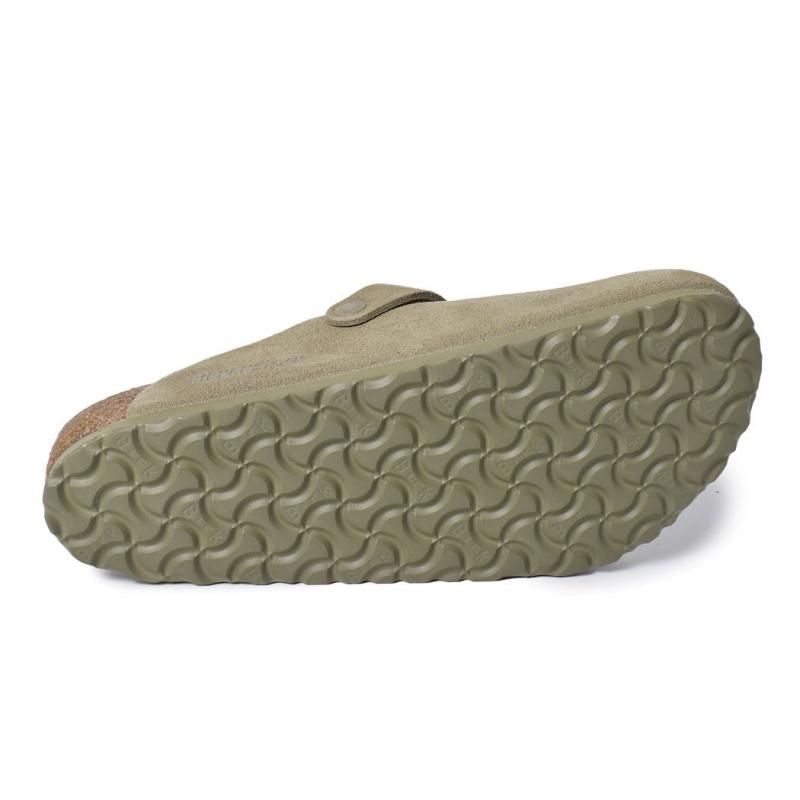BIRKENSTOCK BOSTON SUEDE ( REGULAR FIT ) Faded Khaki