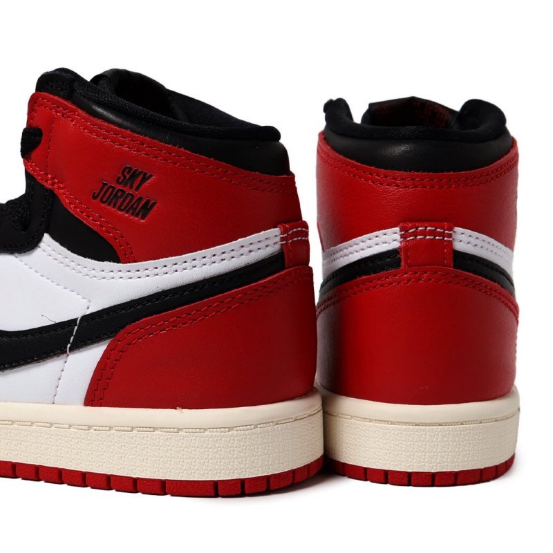 NIKE AIR JORDAN 1 RETRO HIGH OG PS Black Toe Reimagined ナイキ エア ジョーダン スニーカー  キッズ シューズ KIDS FD1412-106 - 海外限定 日本未発売 希少モデル スニーカー ショップ シューズ 大阪 北堀江  プレシャスプレイス【 IMPORT SHOES &